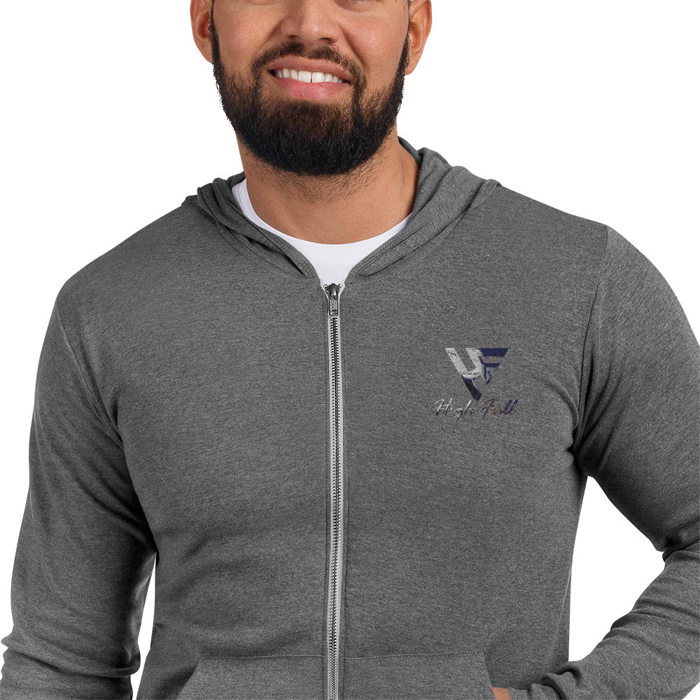 HIgh Unisex zip hoodie