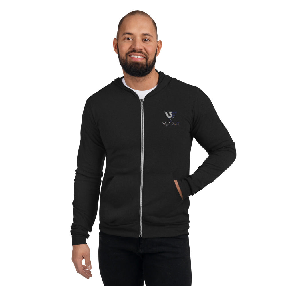 HIgh Unisex zip hoodie