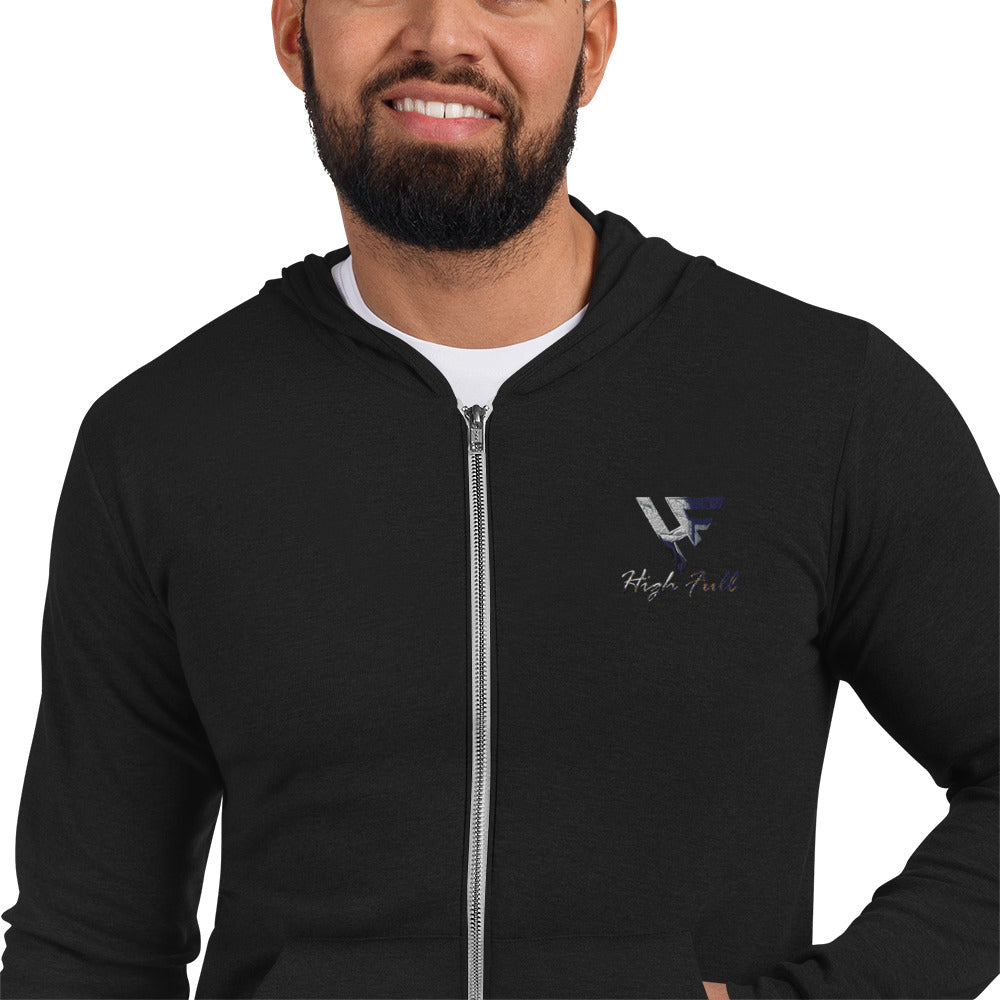 HIgh Unisex zip hoodie