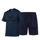 Summer Men's Hot Print T-Shirt  Shorts
